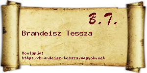 Brandeisz Tessza névjegykártya